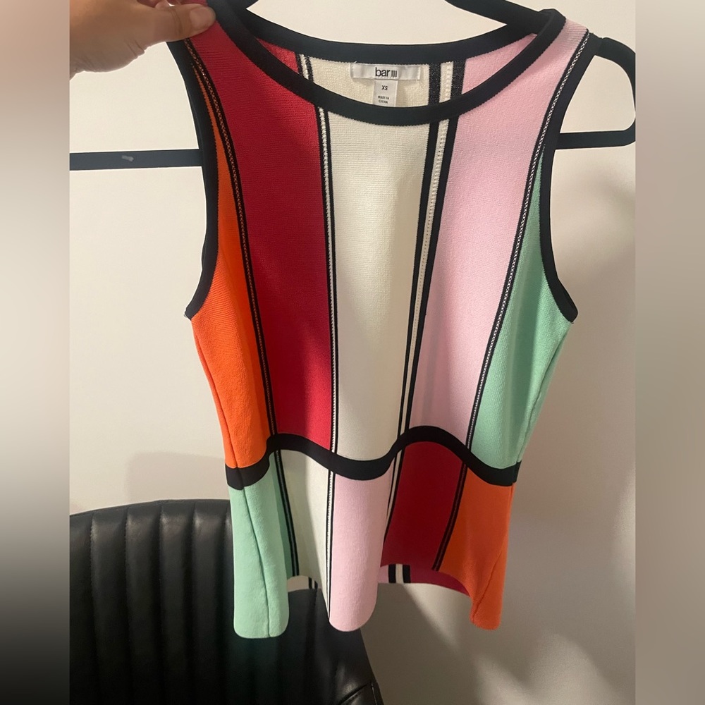 Color block tank